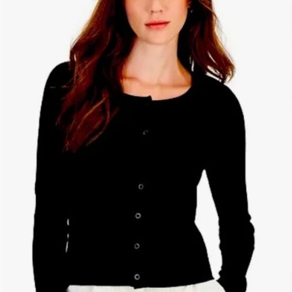 MODA INTERNATIONAL vintage BUTTON DOWN  long sleeve knit CARDIGAN SWEATER TOP - Picture 1 of 3